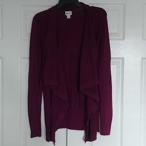 Maroon cardigan/sweater